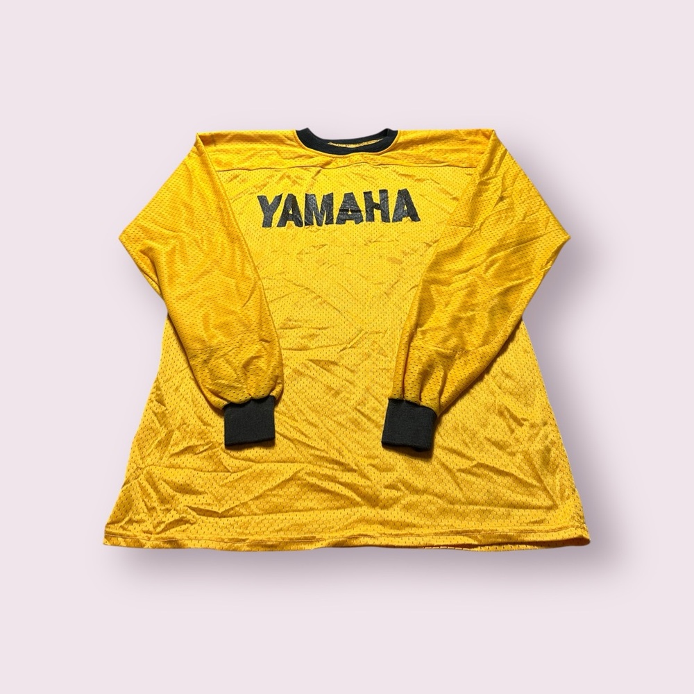 Yamaha Gold Long Sleeve Nylon Top Jersey Size XL